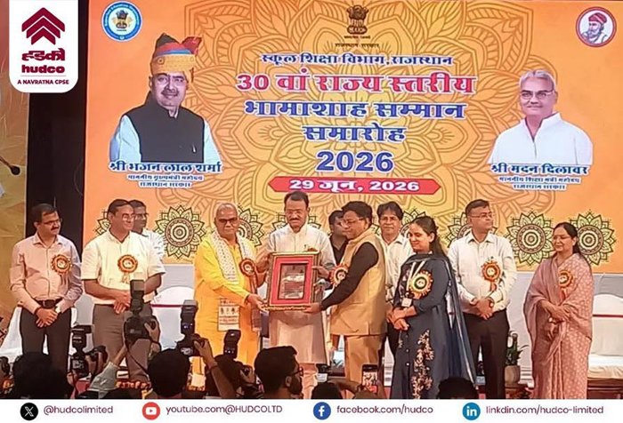HUDCO honoured with ‘Bhamashah Samman’